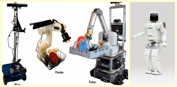 Промышленные роботы и человекоподобный робот