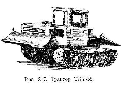 Гусеничный трелевочный трактор ТДТ-55