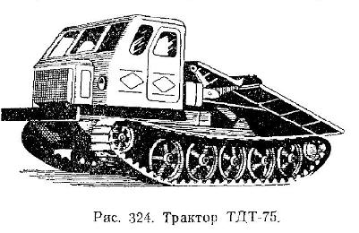 Трелевочный трактор ТДТ-75